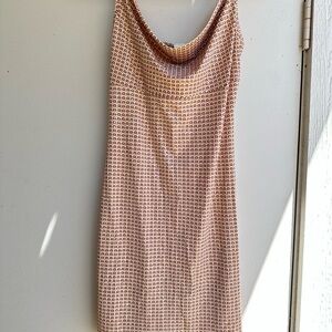 y2k vintage sequin stretchy cowl neck skinny strap mini dress